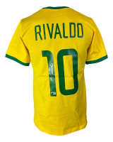 Rivaldo Signed Jersey (Beckett) at PristineAuction.com