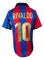 Rivaldo Signed Barcelona Nike Authentic Jersey (Beckett) at PristineAuction.com