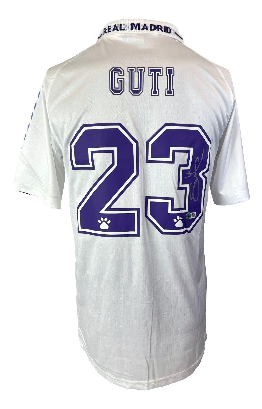 Guti Hernandez Signed Real Madrid Kelme Authentic Jersey (Beckett) at PristineAuction.com Guti Hernandez Signed Real Madrid Kelme Authentic Jersey (Beckett) at PristineAuction.com