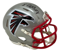 Kyle Pitts Signed Falcons Flash Alternate Speed Mini Helmet (Beckett) at PristineAuction.com