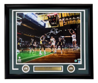 Larry Bird Signed Celtics Custom Framed Photo (PSA & Bird) at PristineAuction.com