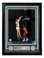 Larry Bird Signed Celtics Custom Framed Photo (PSA & Bird) at PristineAuction.com