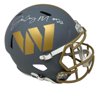 Jacory Croskey-Merritt Signed Commanders Full-Size Rave Alternate Speed Helmet (Beckett) at PristineAuction.com