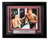 Dustin Poirier Signed UFC Custom Framed Photo (PSA) at PristineAuction.com
