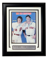 Pete Rose & Carl Yastrzemski Signed Custom Framed Photo (PSA) at PristineAuction.com