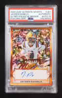 Jayden Daniels Signed 2024 Leaf Ultimate Sports Magazine Autograph Holofoil Bronze #JD1 RC #18/25 (PSA | Autograph Graded PSA 10) at PristineAuction.com