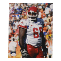 Will Shields Signed Chiefs 8x10 Photo Inscribed "HOF 15" (JSA) at PristineAuction.com