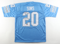 Billy Sims Signed Jersey Inscribed "80 - R.O.Y." (Wilder) at PristineAuction.com