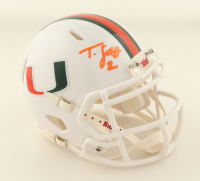 Tyrique Stevenson Signed Miami Hurricanes Speed Mini Helmet (JSA) at PristineAuction.com