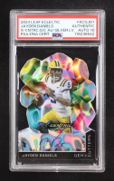 Jayden Daniels Signed 2024 Leaf Eclectic X-Centric Gem Cutters Auto Silver Lava #XCGJD1 RC #06/10 (PSA | Autograph Graded PSA 10) at PristineAuction.com