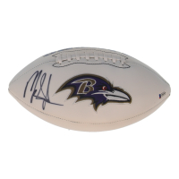 Mark Ingram Signed Ravens Logo Football (Beckett) at PristineAuction.com