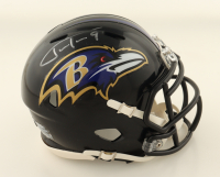 Justin Tucker Signed Ravens Speed Mini Helmet (PIA & JSA) at PristineAuction.com