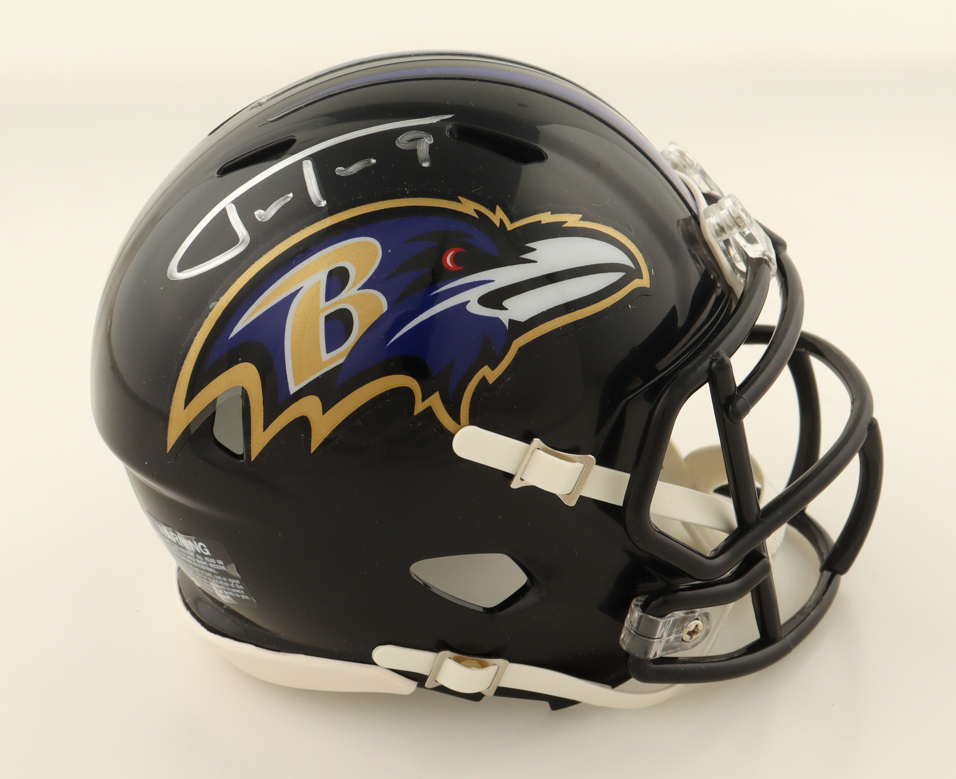 Justin Tucker Signed Ravens Speed Mini Helmet (PIA & JSA) at PristineAuction.com Justin Tucker Signed Ravens Speed Mini Helmet (PIA & JSA) at PristineAuction.com