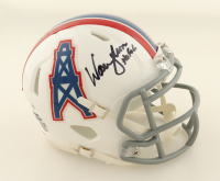 Warren Moon Signed Oilers Speed Mini Helmet Inscribed "HOF 06" (JSA & PIA) at PristineAuction.com