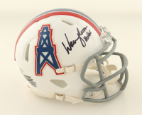 Warren Moon Signed Oilers Speed Mini Helmet Inscribed "HOF 06" (JSA & PIA) at PristineAuction.com