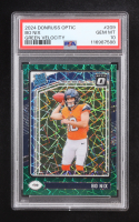 Bo Nix 2024 Donruss Optic Green Velocity RR #209 RC (PSA 10) at PristineAuction.com