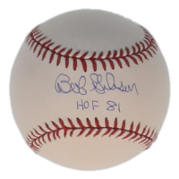 Bob Gibson Signed OML Baseball Inscribed "HOF 81" (Steiner) at PristineAuction.com