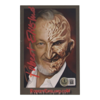 Robert Englund Signed 4x6 Postcard (Beckett) at PristineAuction.com