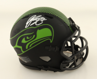 Geno Smith Signed Seahawks Eclipse Alternate Speed Mini Helmet (JSA & Players Ink) at PristineAuction.com