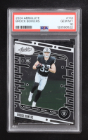 Brock Bowers 2024 Absolute #113 RC (PSA 10) at PristineAuction.com