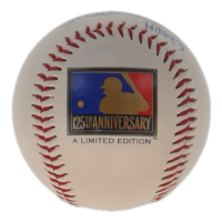 Brooks Robinson Signed MLB 125th Anniversary Logo Baseball Inscribed "HOF 83" (JSA) at PristineAuction.com
