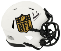 Nico Iamaleava Signed NFL Shield Logo Lunar Eclipse Alternate Speed Mini Helmet (Schwartz) at PristineAuction.com
