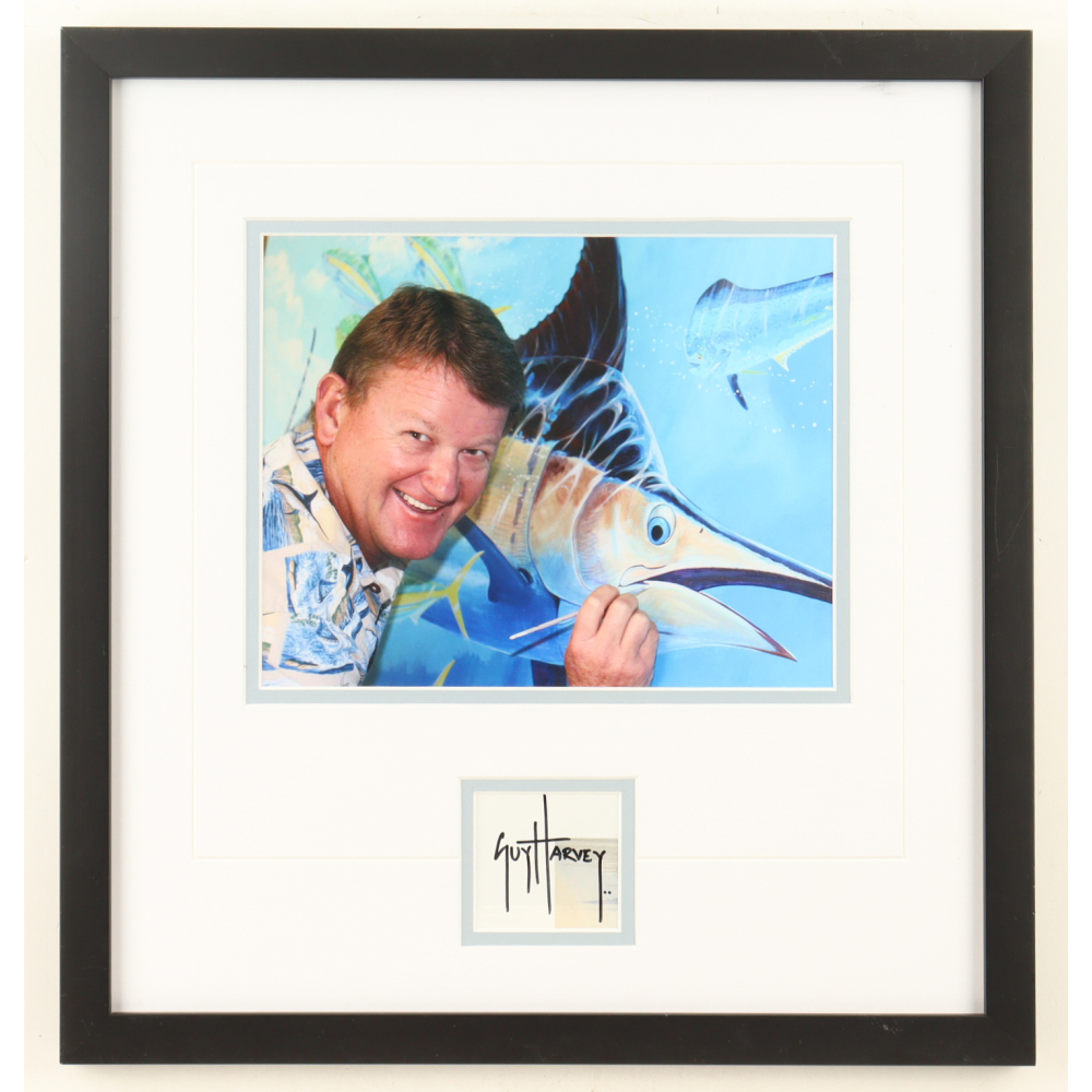 Guy Harvey Signed Custom Framed Cut Display (Beckett) at PristineAuction.com