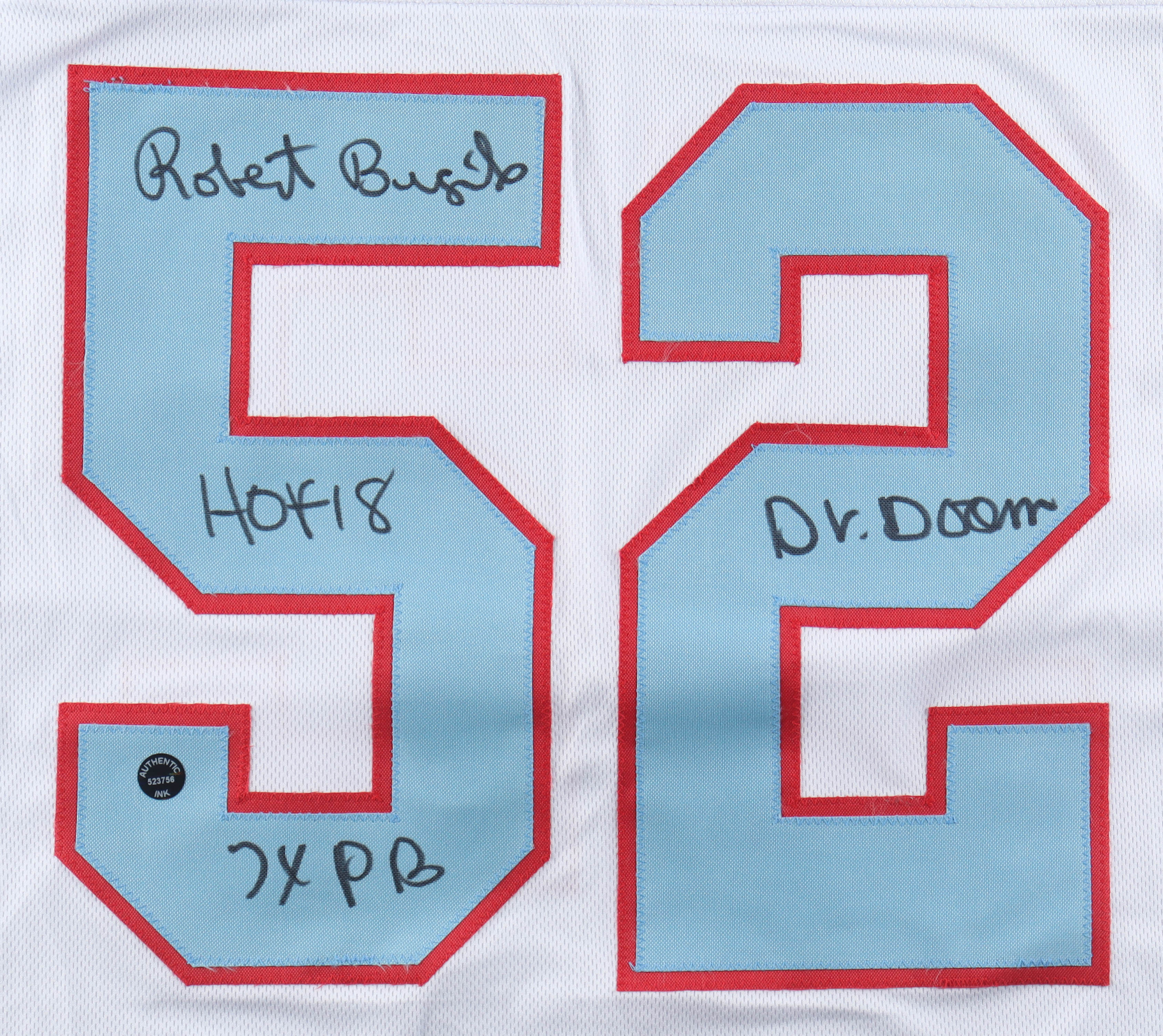 Robert Brazile Signed Jersey Inscribed "HOF 18", "7x PB" & "Dr. Doom" (Wilder Side of Sports) at PristineAuction.com Robert Brazile Signed Jersey Inscribed "HOF 18", "7x PB" & "Dr. Doom" (Wilder Side of Sports) at PristineAuction.com
