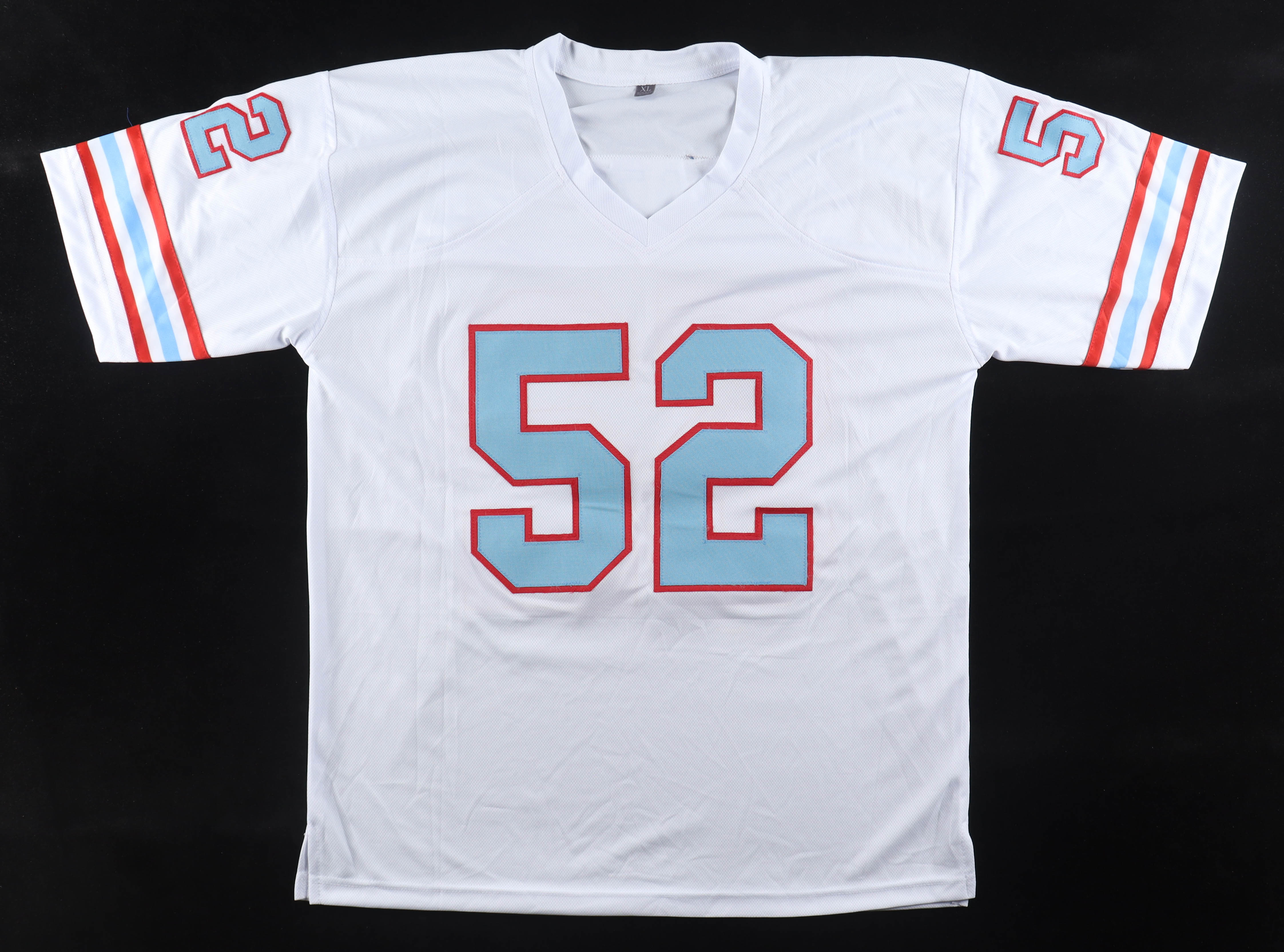 Robert Brazile Signed Jersey Inscribed "HOF 18", "7x PB" & "Dr. Doom" (Wilder Side of Sports) at PristineAuction.com Robert Brazile Signed Jersey Inscribed "HOF 18", "7x PB" & "Dr. Doom" (Wilder Side of Sports) at PristineAuction.com