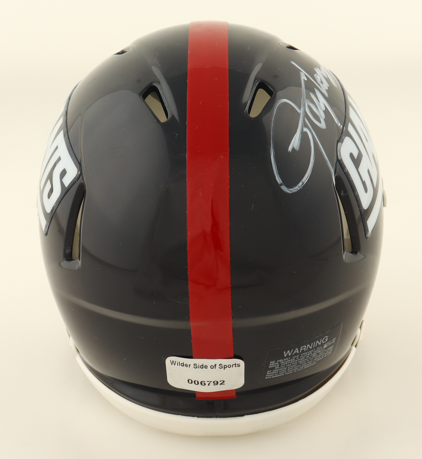 Lawrence Taylor Signed Giants Speed Mini Helmet (WWS) at PristineAuction.com Lawrence Taylor Signed Giants Speed Mini Helmet (WWS) at PristineAuction.com