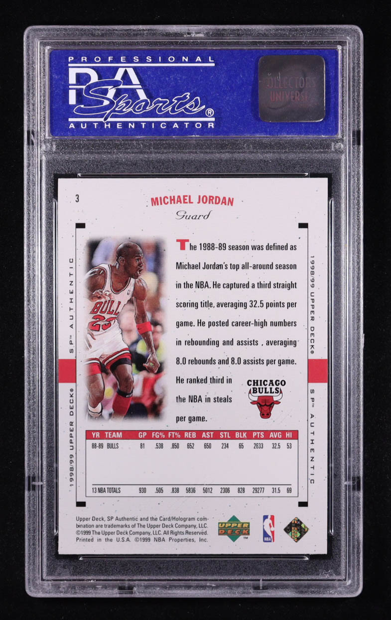 Michael Jordan 1998-99 SP Authentic #3 (PSA 9) at PristineAuction.com Michael Jordan 1998-99 SP Authentic #3 (PSA 9) at PristineAuction.com