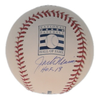 Jack Morris Signed OML Hall of Fame Logo Baseball Inscribed "HOF-18" (Steiner) at PristineAuction.com