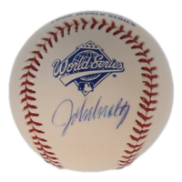 John Smoltz Signed 1995 World Series Logo Baseball (Steiner & MLB) at PristineAuction.com