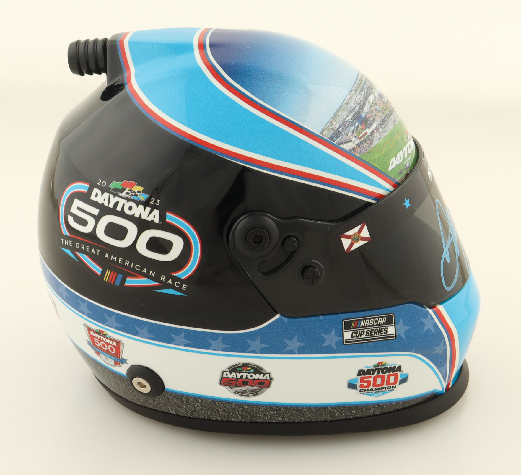 Dale Earnhardt Jr. Signed 2023 Daytona 500 NASCAR Mini Helmet (Dale Jr.) at PristineAuction.com Dale Earnhardt Jr. Signed 2023 Daytona 500 NASCAR Mini Helmet (Dale Jr.) at PristineAuction.com