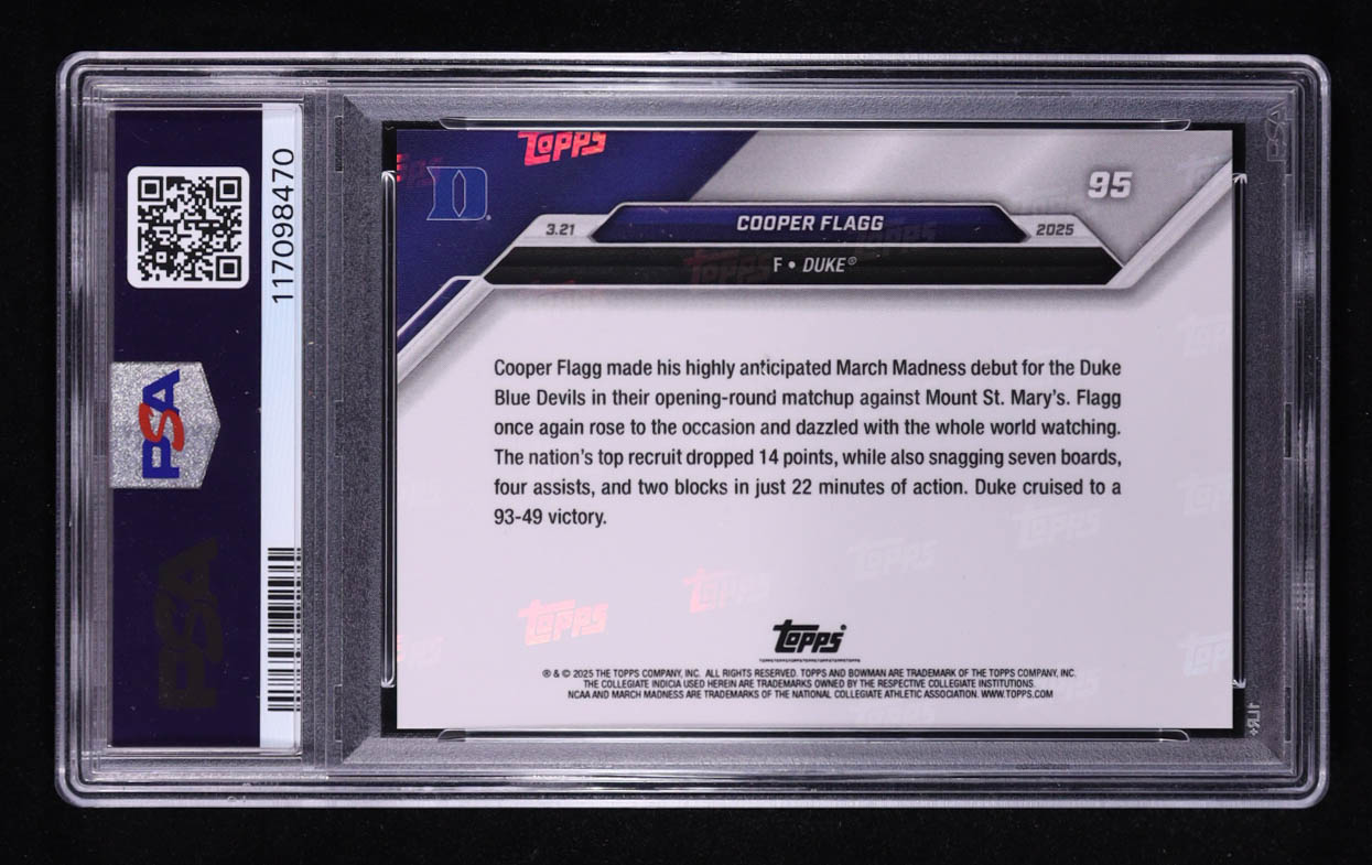 Cooper Flagg 2024-25 Bowman University Now #95 RC (PSA 10) at PristineAuction.com Cooper Flagg 2024-25 Bowman University Now #95 RC (PSA 10) at PristineAuction.com