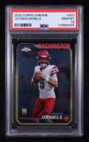 Jayden Daniels 2024 Topps Chrome #201 RC (PSA 10) at PristineAuction.com