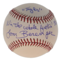 Tom Berenger Signed OML Baseball Inscribed "Taylor / Win the Whole F***ing Thing" (Steiner) at PristineAuction.com