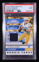 Justin Herbert 2020 Absolute Rookie Force Jerseys #3 RC (PSA 9) at PristineAuction.com