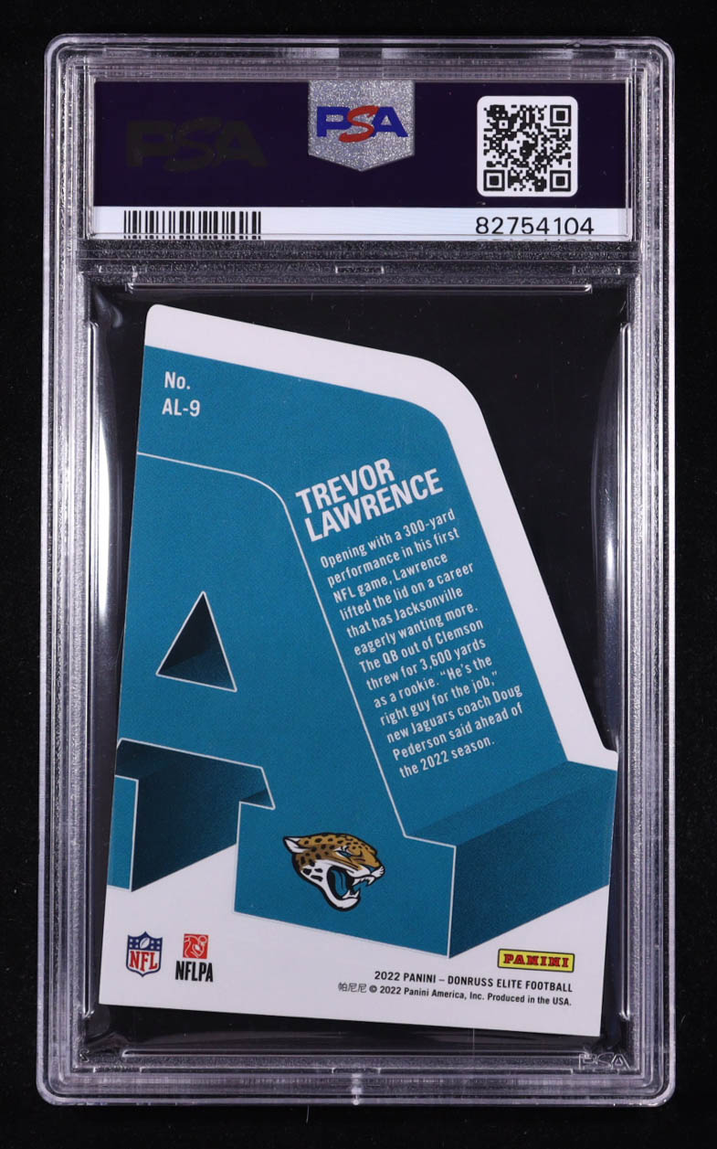 Trevor Lawrence 2022 Elite A-List Green #9 (PSA 10) at PristineAuction.com Trevor Lawrence 2022 Elite A-List Green #9 (PSA 10) at PristineAuction.com