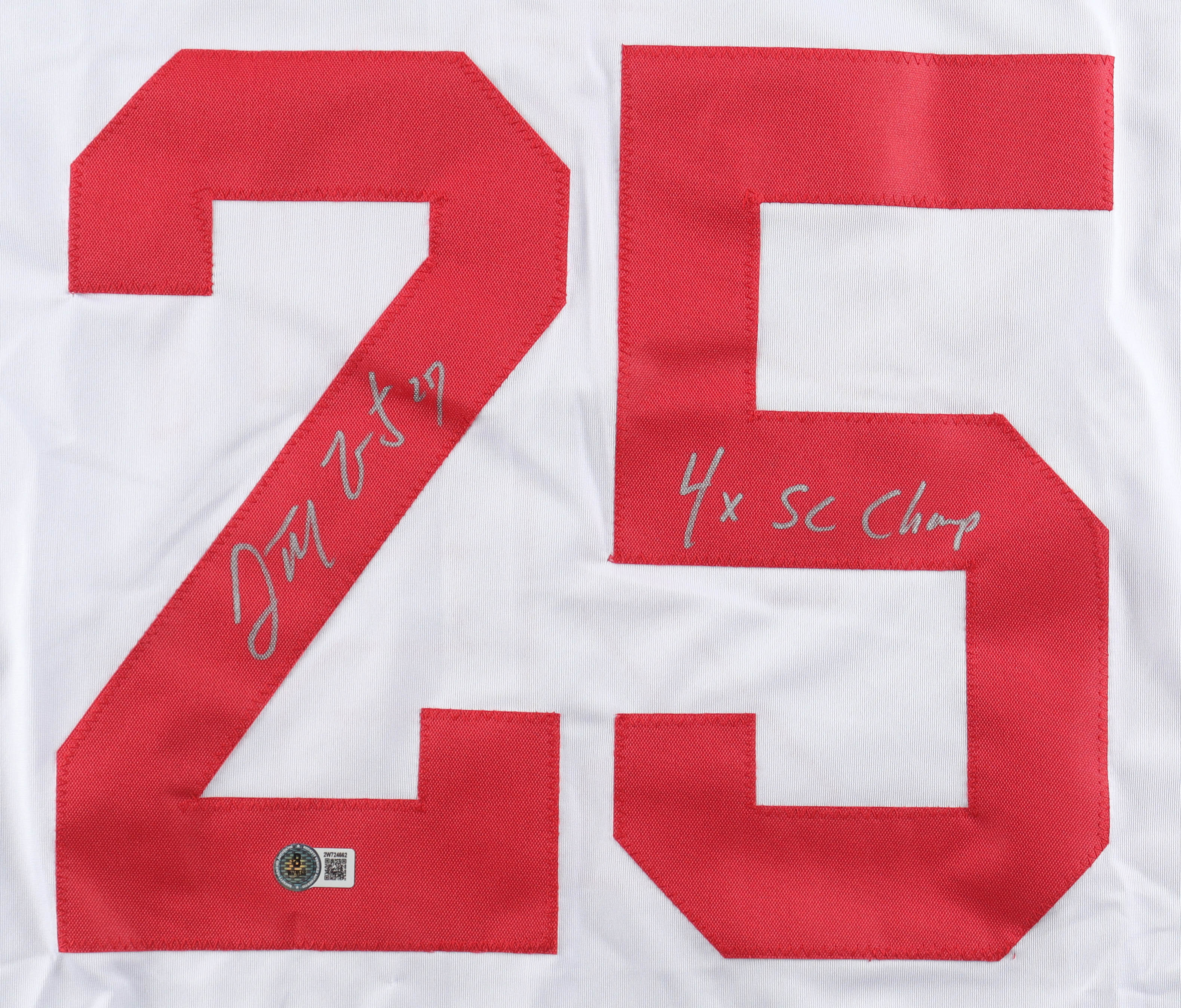 Darren McCarty Signed Jersey Inscribed "4x SC Champ" (Beckett) at PristineAuction.com Darren McCarty Signed Jersey Inscribed "4x SC Champ" (Beckett) at PristineAuction.com