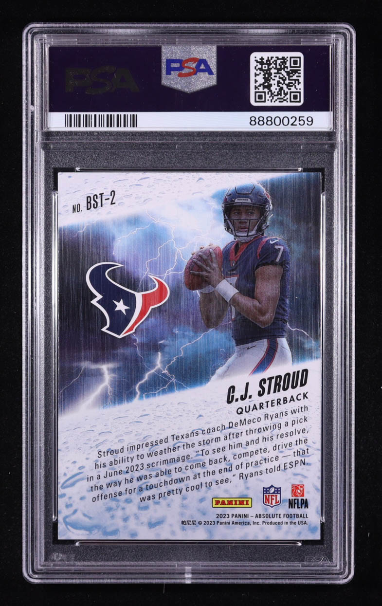 CJ Stroud 2023 Absolute By Storm #2 RC (PSA 10) at PristineAuction.com CJ Stroud 2023 Absolute By Storm #2 RC (PSA 10) at PristineAuction.com