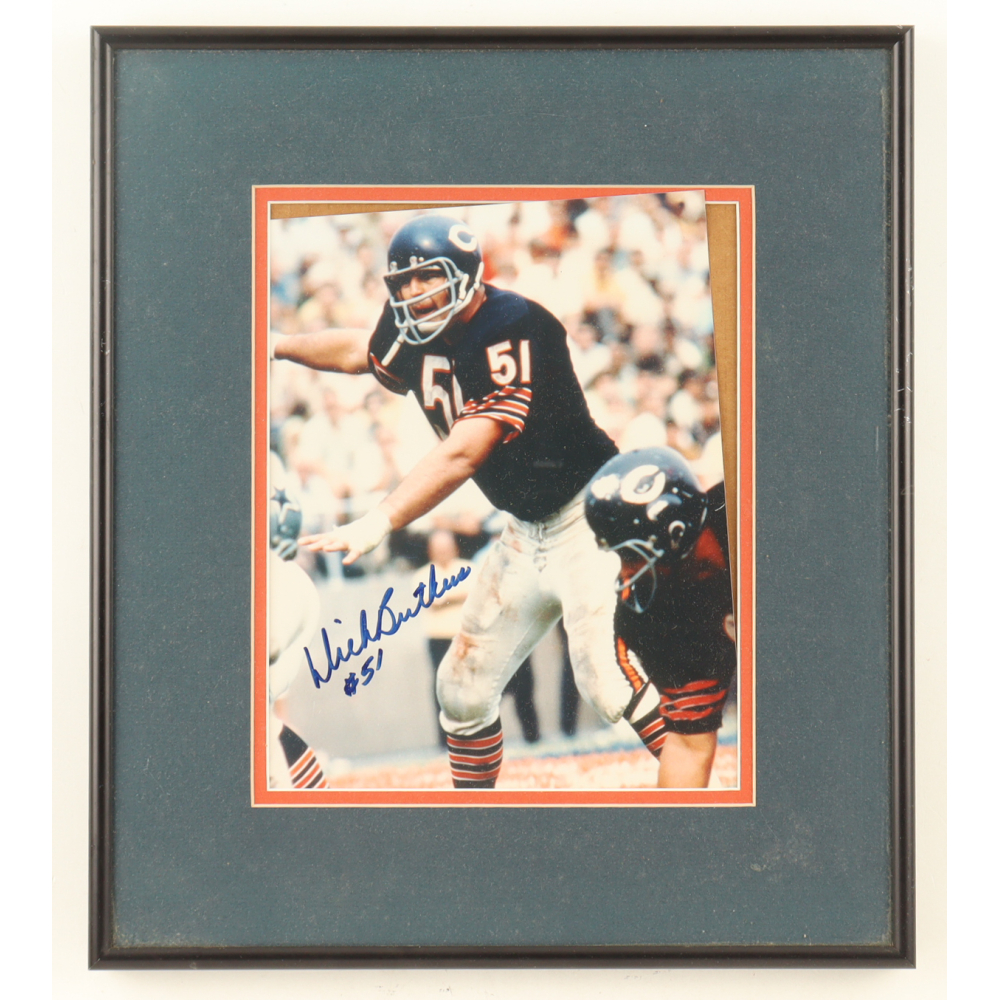 Dick Butkus Signed Bears Custom Framed Photo Display (Beckett) at PristineAuction.com