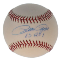 Pete Rose Signed OML Baseball Inscribed "'63 ROY" (Steiner) at PristineAuction.com