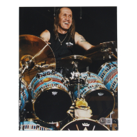Nicko McBrain Signed 8x10 Photo (Beckett) at PristineAuction.com
