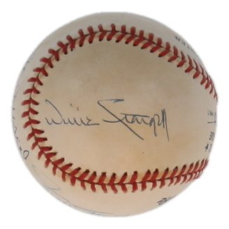 Hall of Famers & Greats | ONL Baseball Signed by (4) with Willie Mays, Stan Musial (JSA) at PristineAuction.com Hall of Famers & Greats | ONL Baseball Signed by (4) with Willie Mays, Stan Musial (JSA) at PristineAuction.com