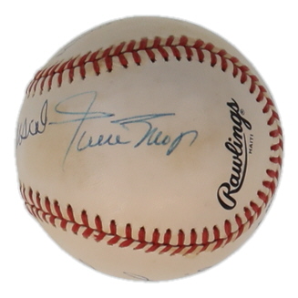 Hall of Famers & Greats | ONL Baseball Signed by (4) with Willie Mays, Stan Musial (JSA) at PristineAuction.com Hall of Famers & Greats | ONL Baseball Signed by (4) with Willie Mays, Stan Musial (JSA) at PristineAuction.com