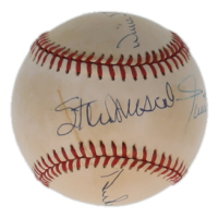 Hall of Famers & Greats | ONL Baseball Signed by (4) with Willie Mays, Stan Musial (JSA) at PristineAuction.com