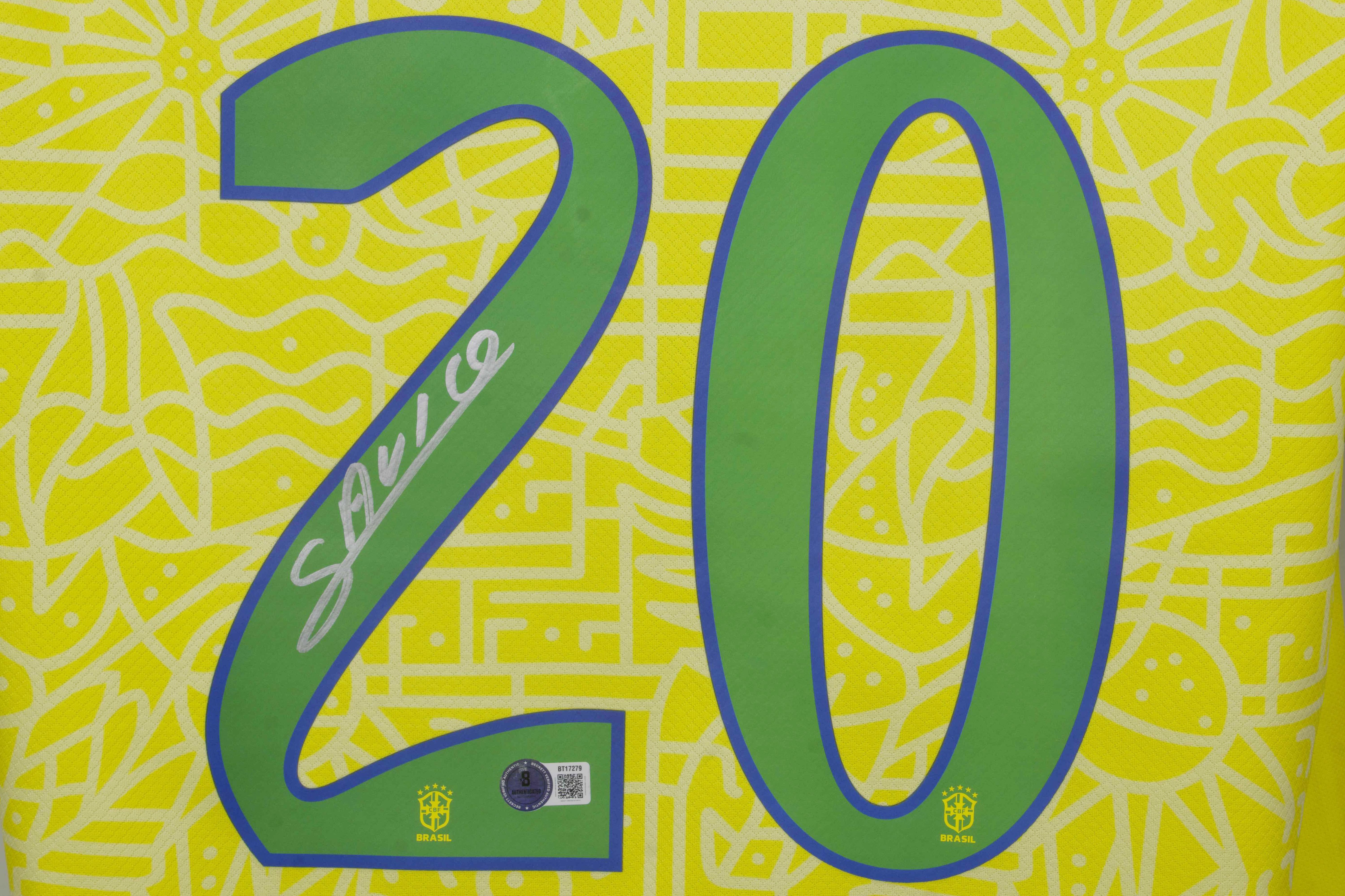 Savinho Signed Brazil National Team Nike Authentic Jersey (Beckett) at PristineAuction.com Savinho Signed Brazil National Team Nike Authentic Jersey (Beckett) at PristineAuction.com