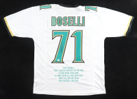 Tony Boselli Signed Career Highlight Stat Jersey (JSA) at PristineAuction.com