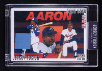 Hank Aaron 2021 Sportscards.com Jersey Fusion Game-Used Swatch #HA75 at PristineAuction.com